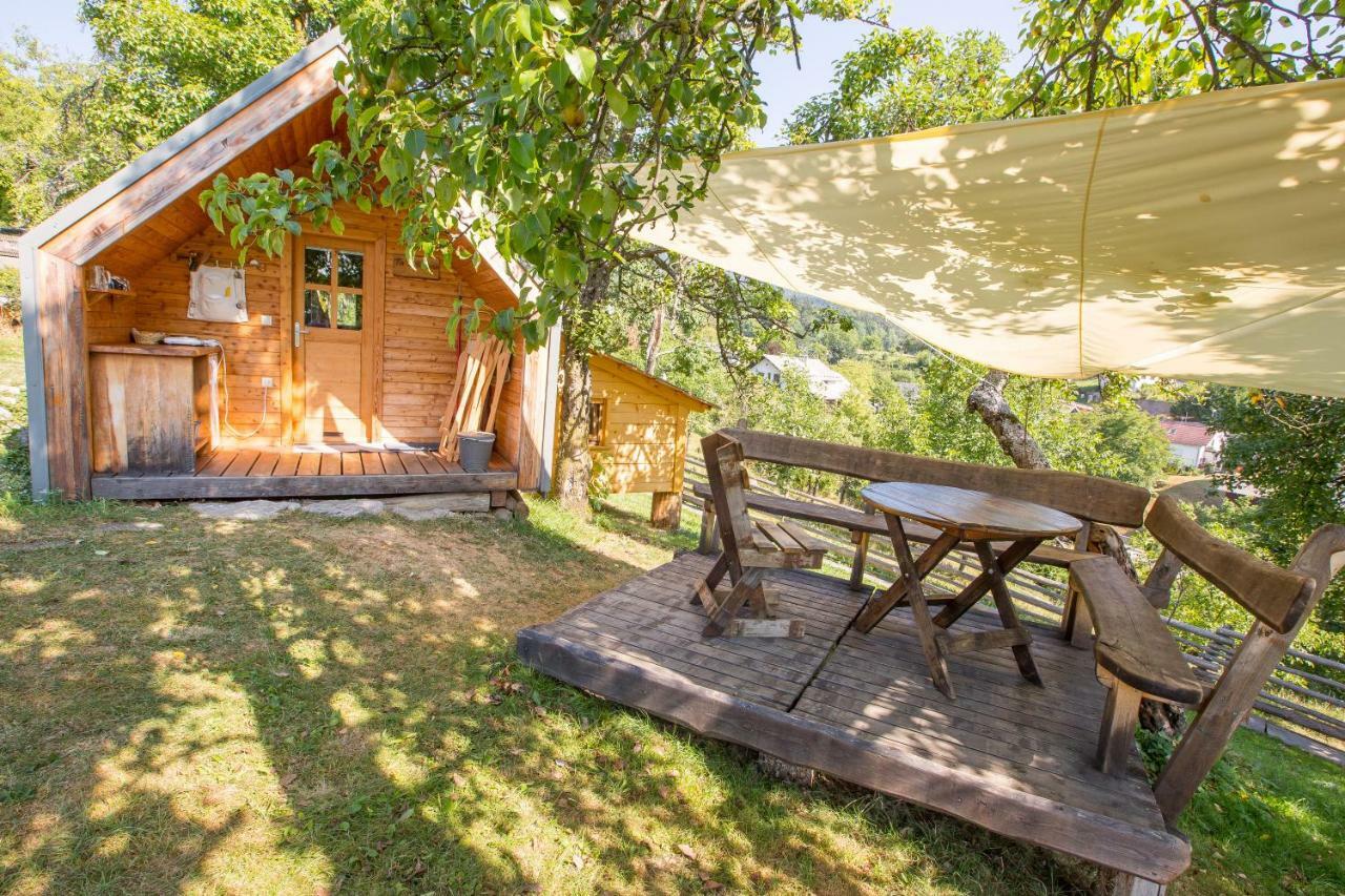 Glamping Organic Farm Slibar Villa Trzic ภายนอก รูปภาพ